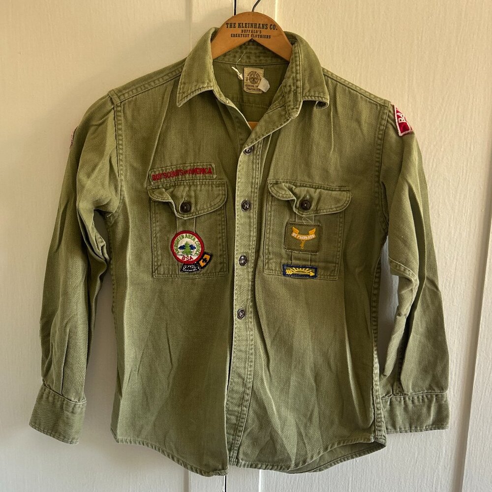 Vintage '60s Boy Scouts "Sanforized" Long-Sleeve Shirt